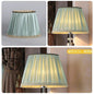 Soft Colored Shirred Lampshade Adrianas Specialty Lamp Shades Adrianas Specialty Shades Emerald Green Cover-Lower Mouth Diameter 12 in