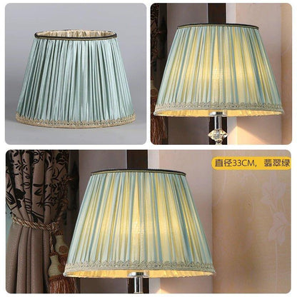 Soft Colored Shirred Lampshade  