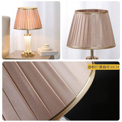 Soft Colored Shirred Lampshade  