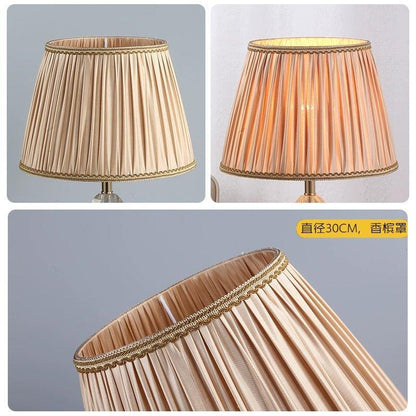 Soft Colored Shirred Lampshade  