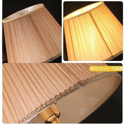 Soft Colored Shirred Lampshade  