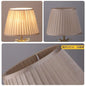 Soft Colored Shirred Lampshade Adrianas Specialty Lamp Shades Adrianas Specialty Shades Shallow coffee pleated cover-lower mouth diameter 12 in