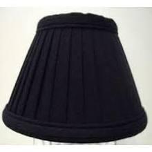 Sophisticated Black Clip-On Shade with Gold Lining chandelier-lamp-shades Adrianas Specialty Lamp Shades