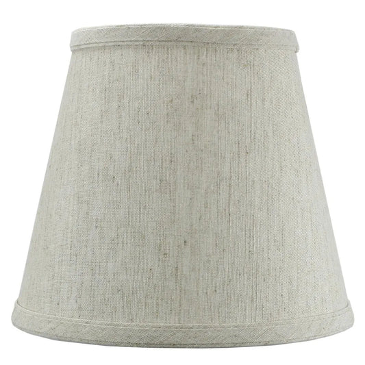 Textured Oatmeal Hard Back Lampshade Edison Clip On - Adrianas Specialty Lamp Shades