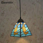 Tiffany Pendant Lights Mediterranean Loft Home Decor Creative Stained Glass Hanging Lamp Bedroom Dining Room Lighting Fixtures - Adrianas Specialty Lamp Shades