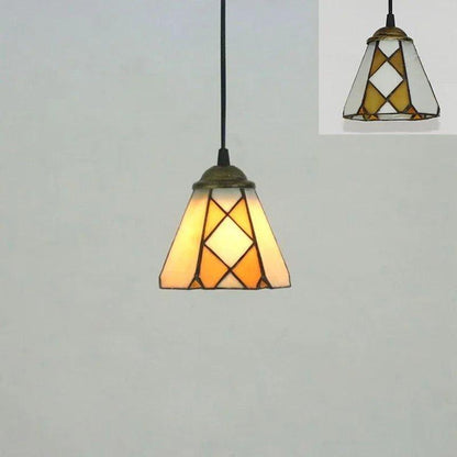 Tiffany Pendant Lights Mediterranean Loft Home Decor Creative Stained Glass Hanging Lamp Bedroom Dining Room Lighting Fixtures - Adrianas Specialty Lamp Shades