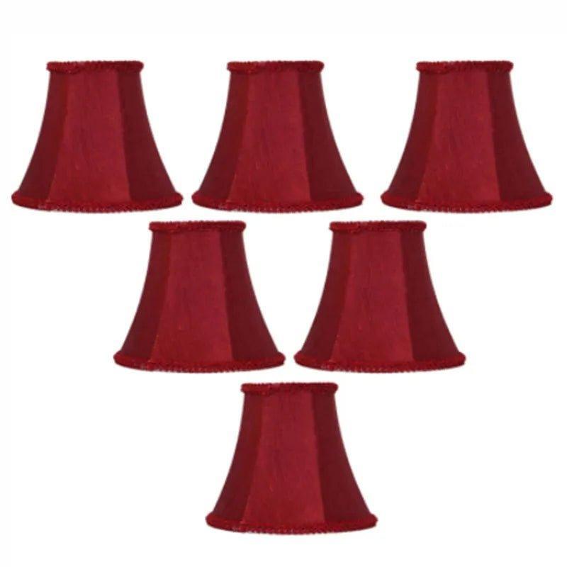 Vintage Red Wine Wall Lampshade - DIY Fabric Chandelier Covers - Clip On - Specialty Shades
